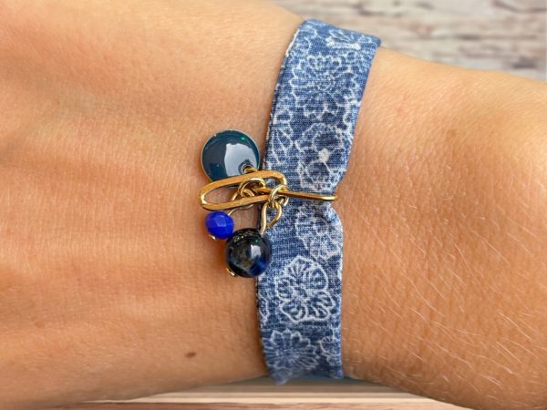 bracelet liberty bleu