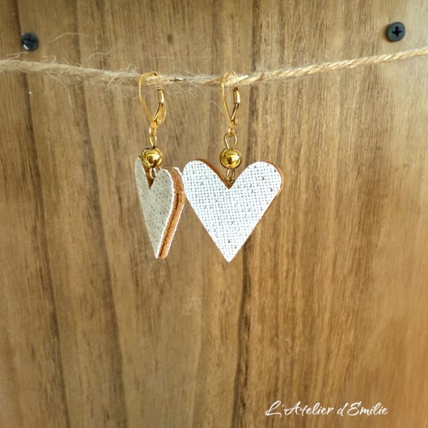 Boucles Coeur cuir