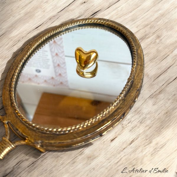 Bague coeur bombé – Image 3