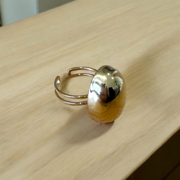 Bague ovale bombée – Image 4