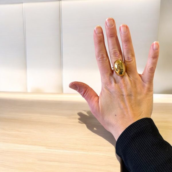 Bague ovale bombée – Image 5