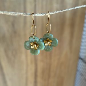 Boucles Hellébore olive
