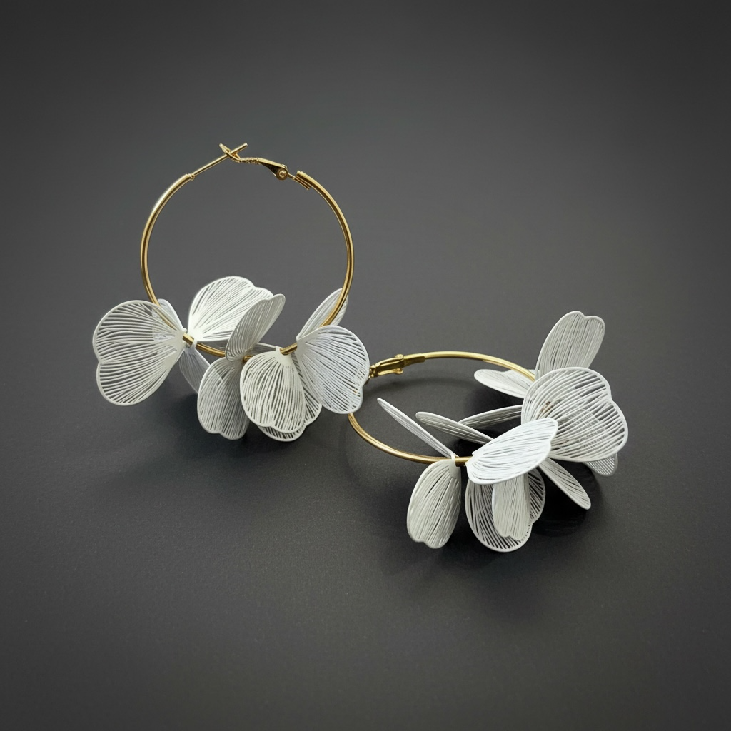 Créoles XL pétales